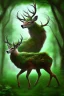 Placeholder: dream deer god druid deep forest green mystic