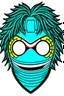 Placeholder: Create a metal mask similar to the one Izumi Midoriya wears in My Hero Academia, but have it extend to cover the full face. It should be gunmetal gray color and have symmetrical holes over the mouth area that glow slightly red.