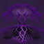 Placeholder: two trees with roots connected purple dark