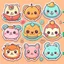 Placeholder: cute stickers templates