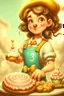 Placeholder: a cartoon character thirty years old confectioner , an ultrafine detailed painting by senior character artist, featured on polycount, sots art, artstation hd, 2d game art, behance hd