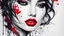 Placeholder: ink design, woman, man, love, red lips,