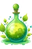 Placeholder: Potion bubble with water, green leaves, lemon slice