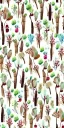 Placeholder: exquisite whimsical woodland watercolor, delicate woodland, cute, adorable, linen backdrop, repeating pattern, wallpaper print