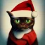 Placeholder: a beautiful portrait of a cute cat dressed as santa, by greg rutkowski and wlop, high key lighting, volumetric light, digital art, highly detailed, fine detail, intricate, ornate, complex, octane render, unreal engine, photorealistic unreal 5, octane render, cinema4d, redshift render, hyper realistic, cenematic, vibrancy, synthwave, retouch, centered, dynamic lighting, dramatic lighting, 4k, highly detailed, attractive beautiful, realistic, epic composition, holographic,