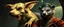 Placeholder: gremlin dog bison badger star ship captain in the style of Rembrandt and Escher and Fallout 4