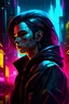 Placeholder: Generate a dynamic and cyberpunk-inspired portrait of Kerry Eurodyne, a charismatic and enigmatic rockerboy from the Cyberpunk universe, capturing his rebellious spirit and iconic style amidst the neon-lit cityscape.