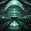 Placeholder: biomorphic alien city with lighting, colours, foto-realistic,TG, 8k, art by HR Giger.