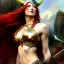 Placeholder: portrait 'beautiful Sexy busty Redhead Sif',Braids,horned helmet, celtic tattoed,painting by gaston bussiere, greg rutkowski, yoji shinkawa, yoshitaka amano, tsutomu nihei, donato giancola, tim hildebrandt, oil on canvas, cinematic composition, extreme detail,fit full head inside picture,32k