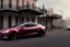 Placeholder: A Tesla 'Model Y' is drifting at high speeds, on the streets of New Orleans. (CINEMATIC, WIDE ANGLE LENS, PHOTO REAL)