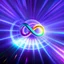 Placeholder: infinity symbol brightly coloured ∞ moving at warp speed, colours from infinity flowing through image with speed, DSLR with a 80mm lens, set to f/16 and a slow shutter speed of 1/15s, striking, neon, chiaroscuro, dramatic, captivating, powerful, fantasy, beautiful, octane render, 16k post-production, artstation: award-winning: atmospheric: commanding: fantastical: clarity: ultra quality: striking: brilliance: stunning colors: amazing depth; lens: f/11, 35mm