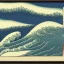 Placeholder: frog in waves by Hokusai