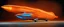 Placeholder: award winning car and driver photograph of a futuristic station wagon dirigible hybrid designed by only one vehicle per image painted metallic orange traveling at a high rate of speed, jet intake off of front center of vehicle and jet exhaust out the rear with bright blue flame, bilaterally symetrical, more a high speed road vehicle