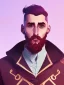 Placeholder: Portrait of a 30 year old strange gay wizard