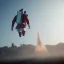 Placeholder: Jet pack, roketle uçan noel baba, octane render, 8k, --ar 1:1