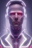 Placeholder: cyberpunk, head, men, portrai, tron