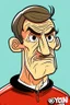 Placeholder: yourgen club German football coach ,cartoon 2d