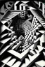 Placeholder: Vice Suppression Society; Socialist Realism; Optical Art; Black and White; M.C. Escher