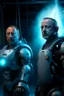 Placeholder: alex jones and jo rogan as mach robots from future portal, motion blur, smoke, 8k, downlight, soft light, depth of field, photorealism, trending on art station, lotsa detail