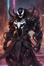 Placeholder: Venom mix with machine in solo leveling shadow artstyle, cyberpunk them, intricate details, highly detailed, high details, detailed portrait, masterpiece,ultra detailed,best quality