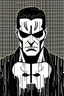 Placeholder: punisher sku;; in the style of Hiroshi Nagai