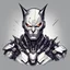 Placeholder: Cyborg Catman Quickdraw Maven in Vector spiked art style