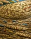 Placeholder: A flesh colored fleet of airships in the sky designed in Matryoshka dolls painted by Jackson Pollock