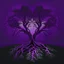 Placeholder: two trees with roots connected purple dark