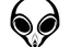 Placeholder: alien head clip art stencil