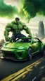 Placeholder: Hulk as la voiture surreal 8K image