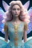 Placeholder: A portrait of a crystalline fairy, smile, mythical,fantasy , magnificent, majestic, highly intricate, Realistic photography, incredibly detailed, ultra high resolution, 8k, complex 3d render, cinema 4d