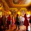 Placeholder: Party in a schloss, cheering people, Austrian aesthetic, warm colors, wooden floor, green walls, red, chiaroscuro, 8k, HD, cinematography, photorealistic, Cinematic, Color Grading, Ultra-Wide Angle, Depth of Field, hyper-detailed, beautifully color-coded, insane details, intricate details, beautifully color graded, Cinematic, Color Grading, Editorial Photography, Depth of Field, DOF, Tilt Blur, White Balance, 32k, Super-Resolution, Megapixel, ProPhoto RGB, VR, Halfrear Lighting, Backlight