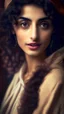 Placeholder: a female face in the styles of Egon Schiele, gustave dore and david mann, retro vintage style, hd photography, photorealistic:1.5), raw photo, 8K, Ultra HD: 1.5)(masterpiece:1.3, ultrahighres, :1.2) Cinematic shot of arab 23 years old, ultra petite, woman with pale skin she is sitting on an old chair, the woman who is alluring beautiful charming engaging enticing fair glamorous good-looking gorgeous handsome interesting inviting lovely pleasant pleasing tempting fit good-looking gorgeous lush dr