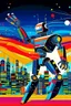 Placeholder: abstract robot dancer electronica music STYLE OF Hiroshi Nagai