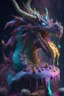 Placeholder: Dragon covered in cake alien,FHD, detailed matte painting, deep color, fantastical, intricate detail, splash screen, complementary colors, fantasy concept art, 32k resolution trending on Artstation Unreal Engine 5