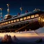 Placeholder: fullbody Drawing of 'sketch of steampunk Airship as in the movie mortal engines(2018)',intricate detail,andrea bonelli,Kilian Eng,Ohrai,evan lee,Aleksandr Sidelnikov,KyuYong Eom,three quarters frontal aerial view,toned colors,32k