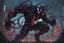 Placeholder: venom machine in solo leveling shadow artstyle, nightmare them, neon, full body, apocalypse, intricate details, highly detailed, high details, detailed portrait, masterpiece,ultra detailed,best quality