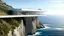 Placeholder: White architecture and large glazed surfaces lead to bright open spaces, a fluid connection between interior and exterior, located on a cliff.