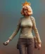 Placeholder: Statue of Queen of photography. Cute blonde woman. Photographer in golden crown. Standing on the street. Big camera in her hand. hyperdetailed, photorealistic, trending on artstation, greg rutkowski, beksinski, kodachrome