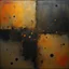 Placeholder: creative surreal abstract composition in style of John Jude Palencar and VS Gaitonde, divorced from reality, dark shines, surreal oil painting masterpiece, sinister weird, warm colors, abstract braille glyph vertical textures, by Victor Pasmore