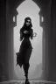 Placeholder: black and white 1922 arab woman ancient city ruins lovecraftian