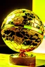 Placeholder: A different design of the world cup globe in shiny pure gold