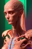 Placeholder: tall humanoid with long neck, 4k resolution, intricate details, ornate details, soft lighting, vibrant colors, retroanime, masterpiece, realistic