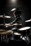 Placeholder: a picture of drums player merge with ai