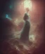 Placeholder: woman, photographer. oil on canvas, volumetric lighting, beksinski