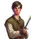 Placeholder: young noble swordman short brown hair