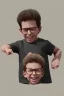 Placeholder: Cosmo kramer toddler, smile, full body, hyper realistic