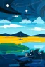 Placeholder: make an oil painting, abstract image of wonderful land
