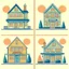 Placeholder: illustrations of a rented house