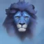 Placeholder: blue, lion made up of clouds, clouds, cloud lion, lion cloud, lion shape